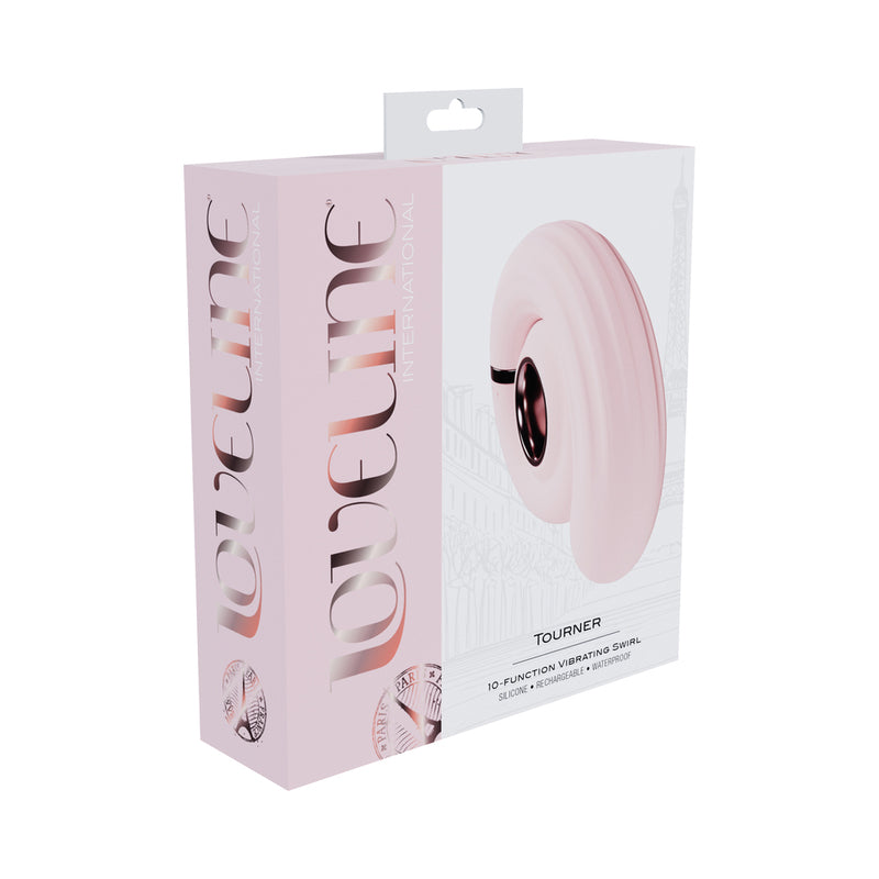 LoveLine Tourner Rechargeable Silicone Vibrating Swirl Pink