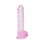 RealRock Realistic 5 in. Dildo with Balls Pink