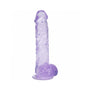 RealRock Realistic 5 in. Dildo with Balls Purple