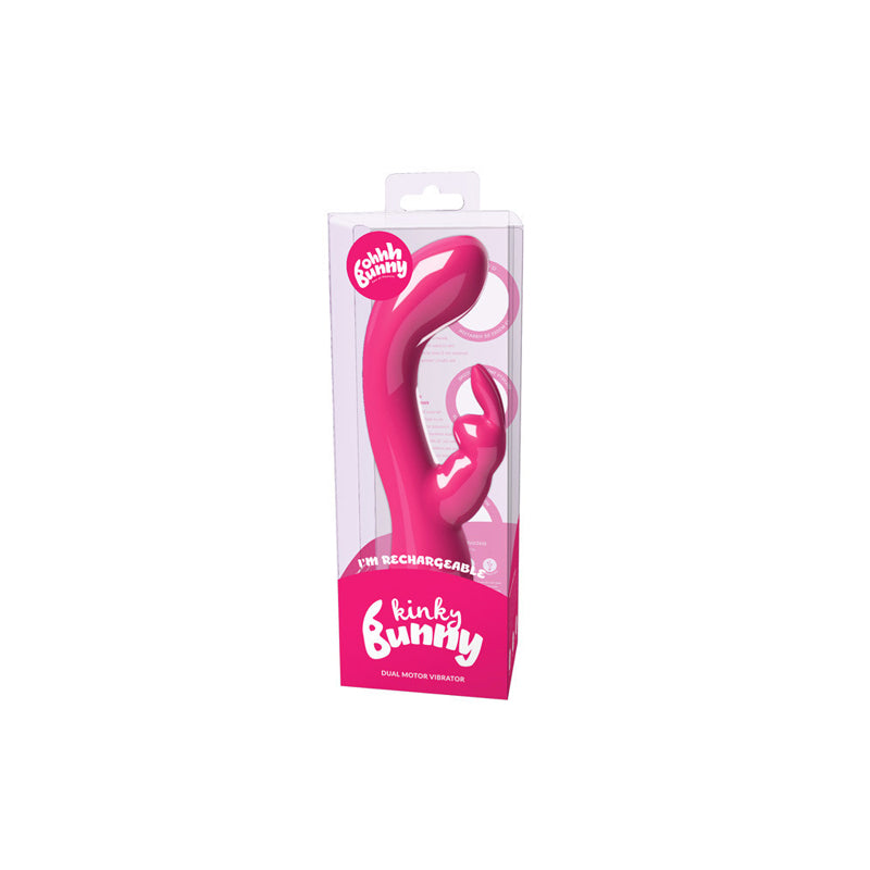 VeDO Kinky Bunny Rechargeable Rabbit Vibrator - Pretty In Pink