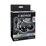 Fantasy C-Ringz Remote-Controlled Vibrating Cock Blocker with Ass-Gasm Plug Black