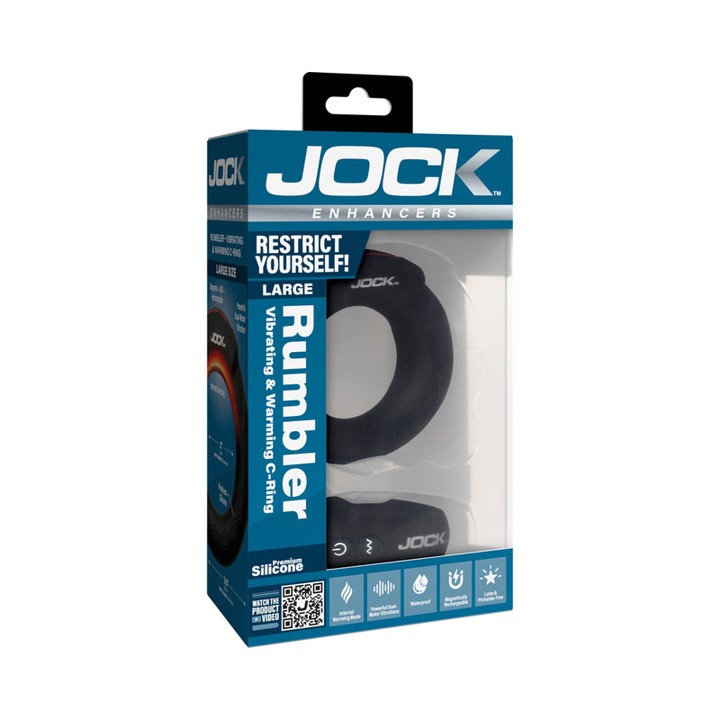 JOCK Rumbler 2 in. Vibrating & Warming C-Ring