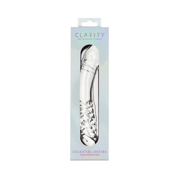 Clarity Celestial Desire Glass Dildo