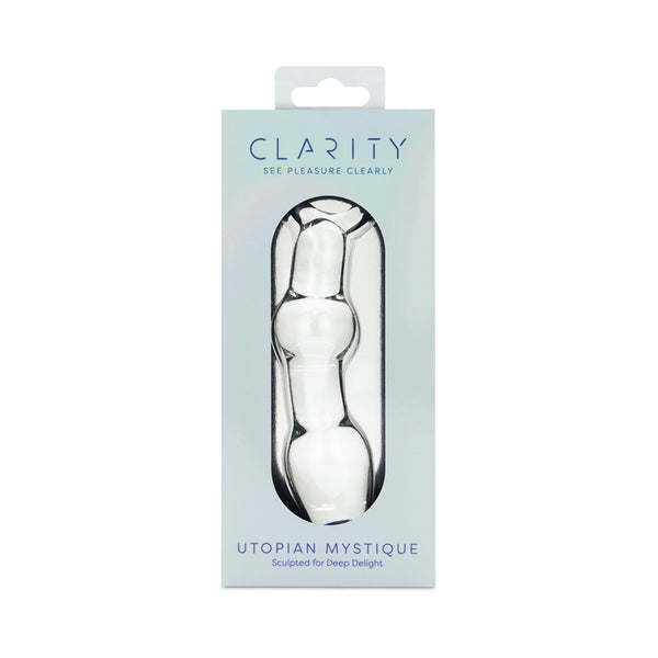 Clarity Utopian Mystique Glass Dildo