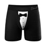 Shinesty The 009 Black Tuxedo Ball Hammock Pouch Underwear with Fly XL