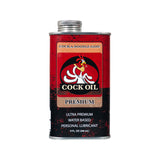 Cock Oil Water-Based Lubricant Metal Can with Inner Plastic Liner 9 oz.