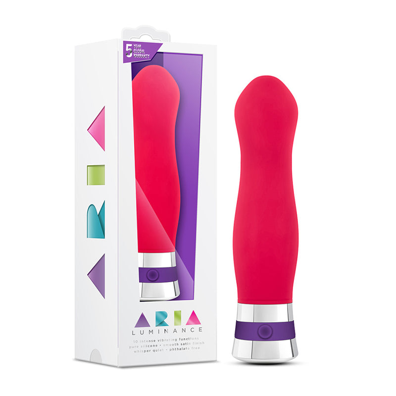 Blush Aria Luminance Silicone Vibrator Cerise