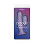 Colours Ribbed Vibrating 6 in. Purple