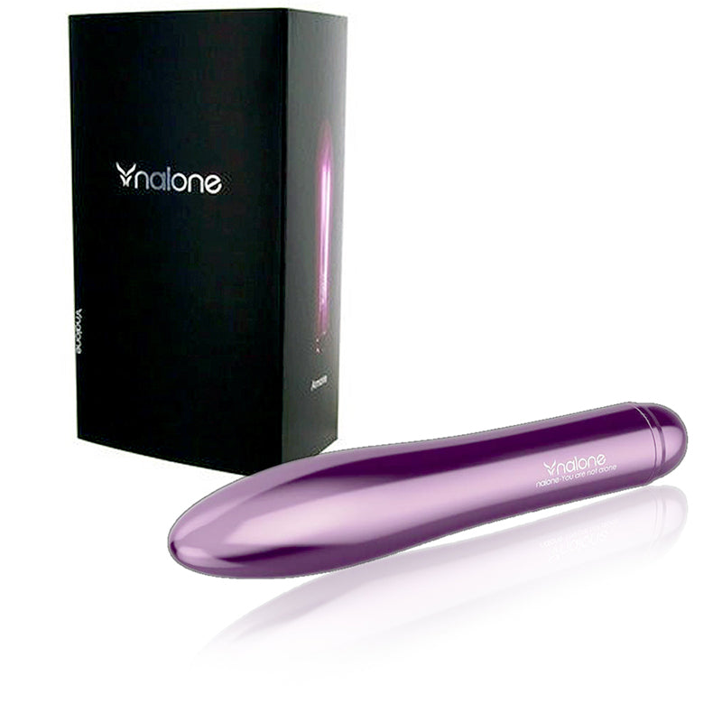 Nalone Amore Waterproof Metal Slimline Vibrator Purple