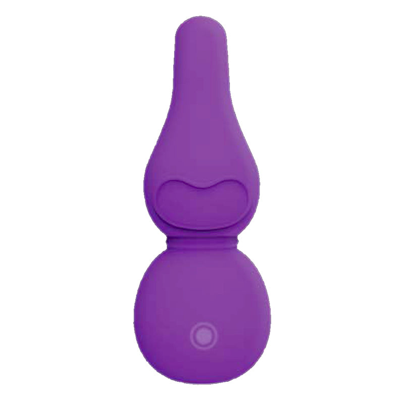 FemmeFunn Funn Buddies Stubby Massager Rechargeable Silicone Mini Vibrator Purple