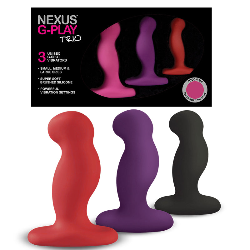 Nexus GPLAYTRIO Vibrator Pack S/M/L Sizes