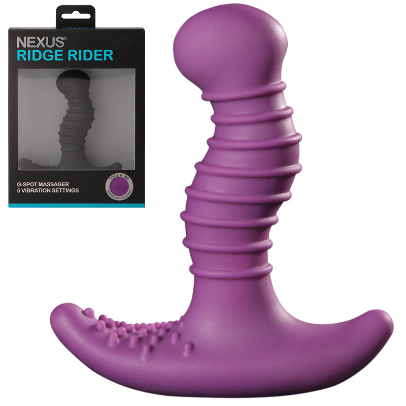Nexus RIDGE RIDER Unisex Vibrator - Purple