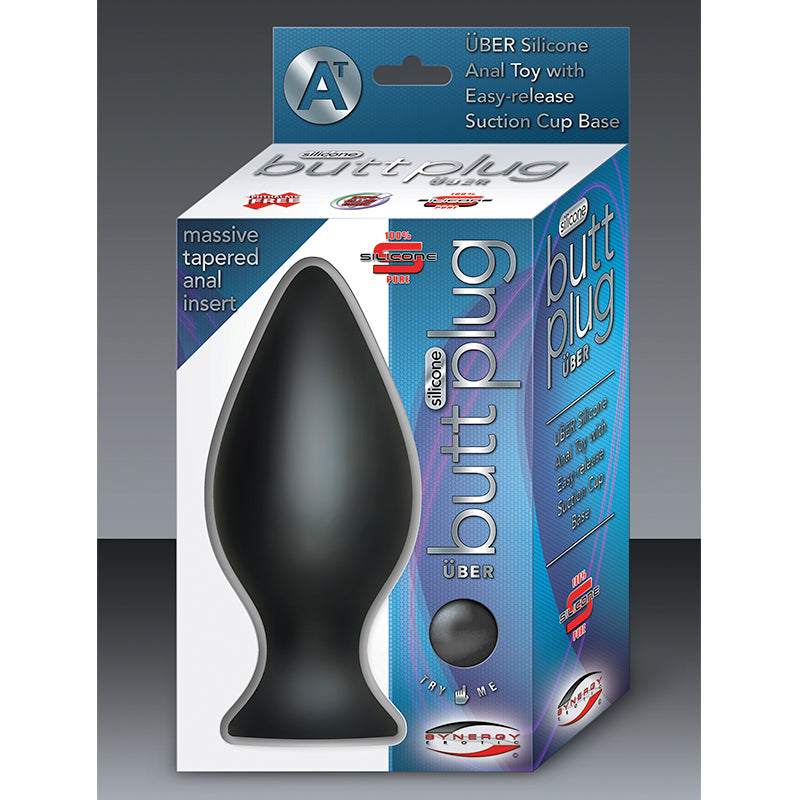 Synergy Silicone Butt Plug Uber Black