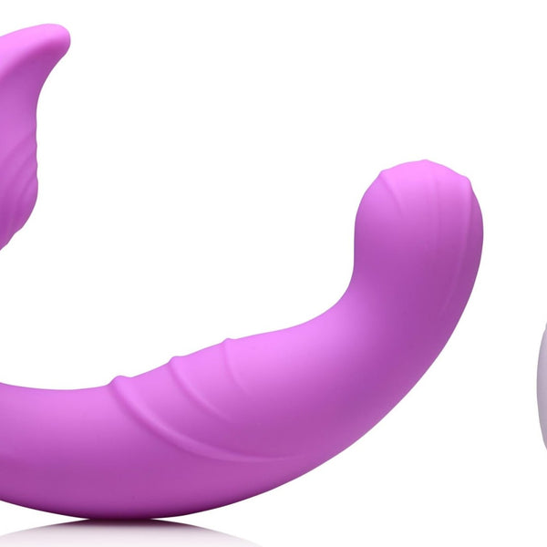 5X Come Hither Silicone Vibrator with Remote Control - Royal Sins