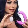 5X Come Hither Silicone Vibrator with Remote Control - Royal Sins