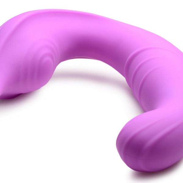 5X Come Hither Silicone Vibrator with Remote Control - Royal Sins