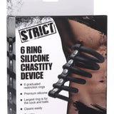 6 Ring Silicone Chastity Device - Royal Sins