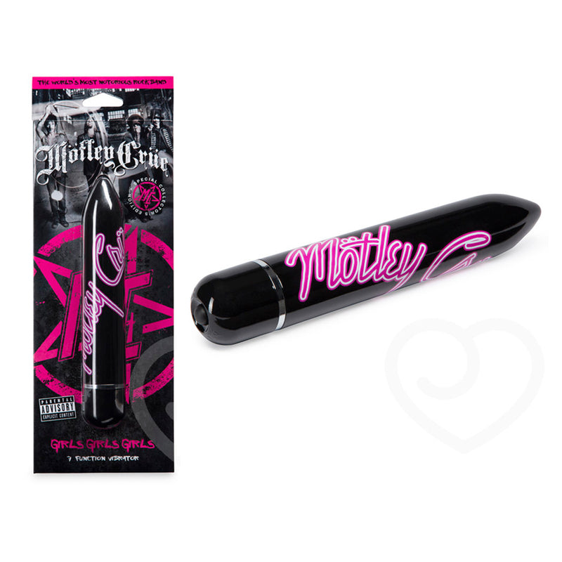 Motley Crue Girls Girls Girls Large 7 Function Vibrator Black