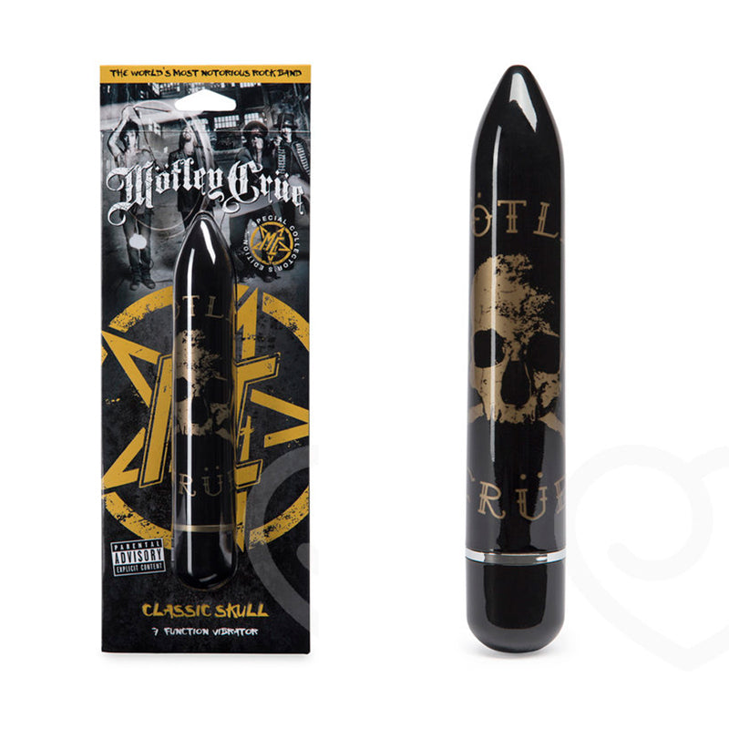 Motley Crue Class Skull 7 Function Vibrator Black