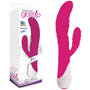 Curve Toys Gossip Ivy Waterproof Wavy Silicone Flexible Dual Stimulation Vibrator Magenta