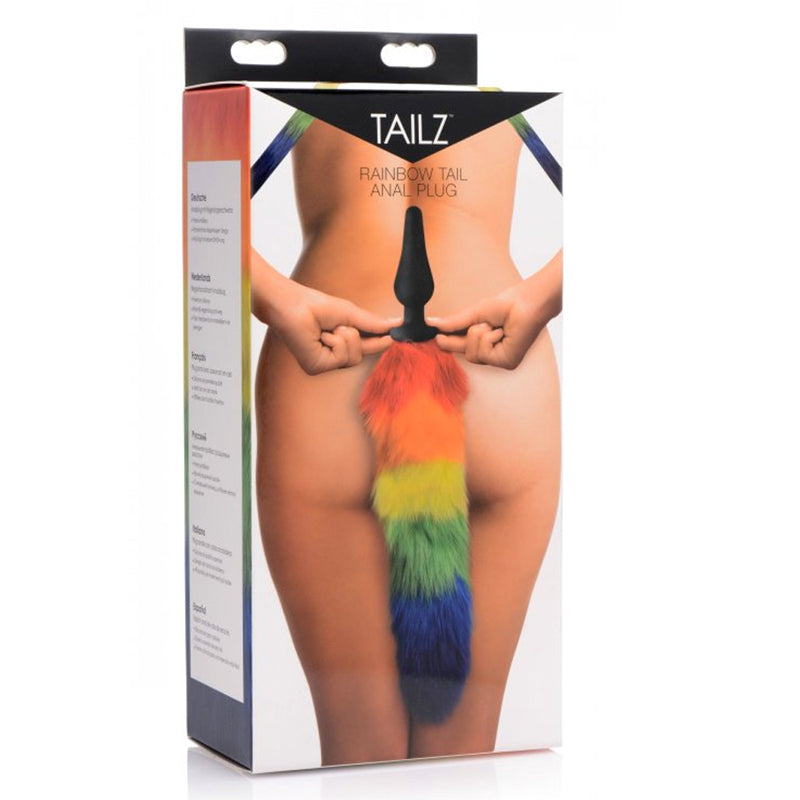 Tailz Rainbow Tail Silicone Butt Plug