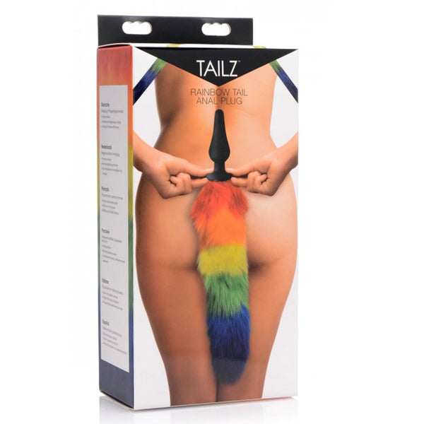 Tailz Rainbow Tail Silicone Butt Plug