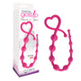 Curve Toys Gossip Hearts N Spurs Silicone Ridged Anal Beads Magenta