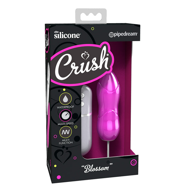 Pipedream Crush Blossom Remote-Controlled Silicone Bullet Vibrator Pink