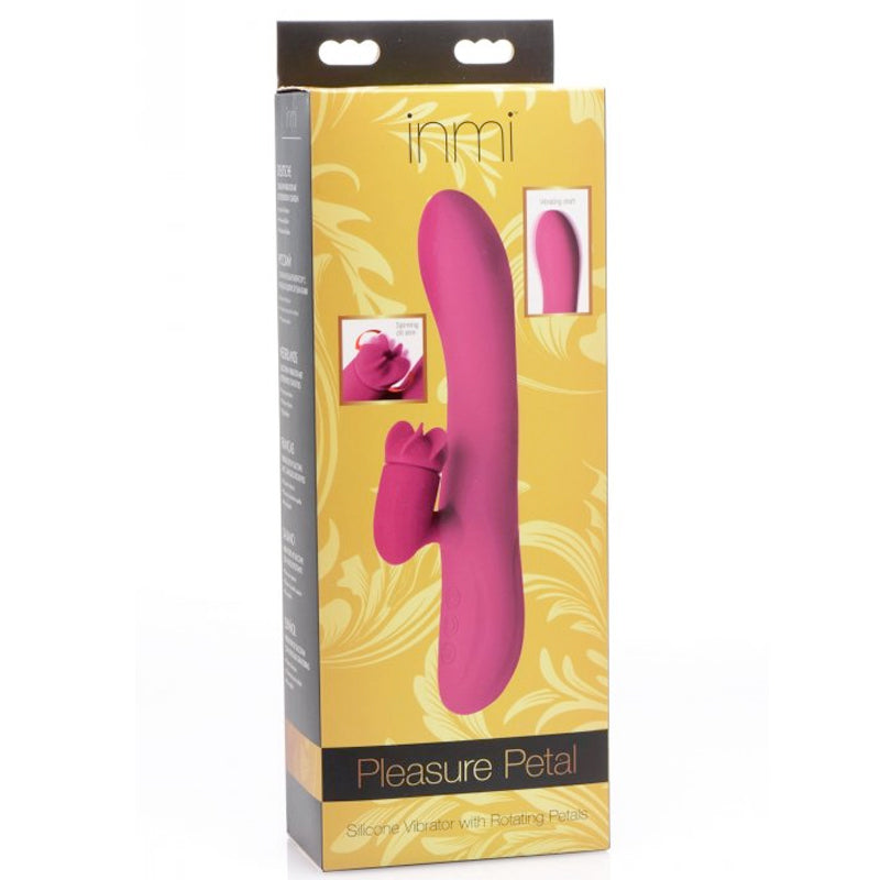 Inmi Pleasure Petal Silicone Vibrator w/ Rotating Tongues