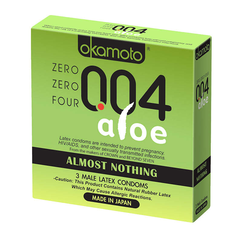 004 Almost Nothing Condom w/Aloe  (3pk)