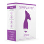 Simplicity Lace Rechargeable - Clitoral Vibrator - Silicone - 10 Speed - Purple
