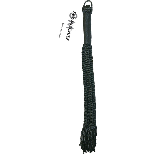 Sportsheets Sex & Mischief Shadow Rope Flogger Black