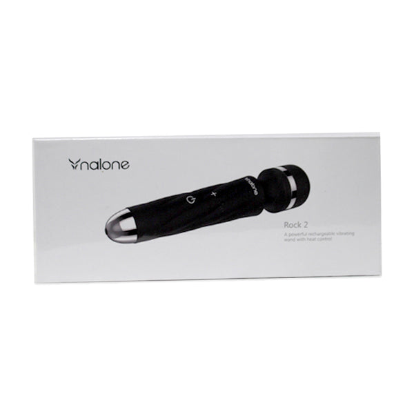 Nalone Rock 2 Rechargeable Heating Silicone Wand Vibrator Black