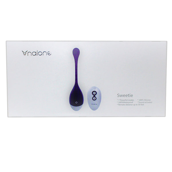 Nalone Sweetie Rechargeable Remote-Controlled Sound-Activated Silicone Egg Vibrator Purple