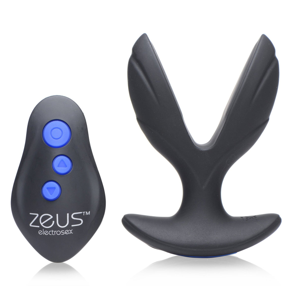 64X Electro - Spread Vibrating and Estim Silicone Butt Plug - Royal Sins