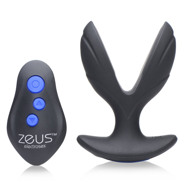 64X Electro - Spread Vibrating and Estim Silicone Butt Plug - Royal Sins