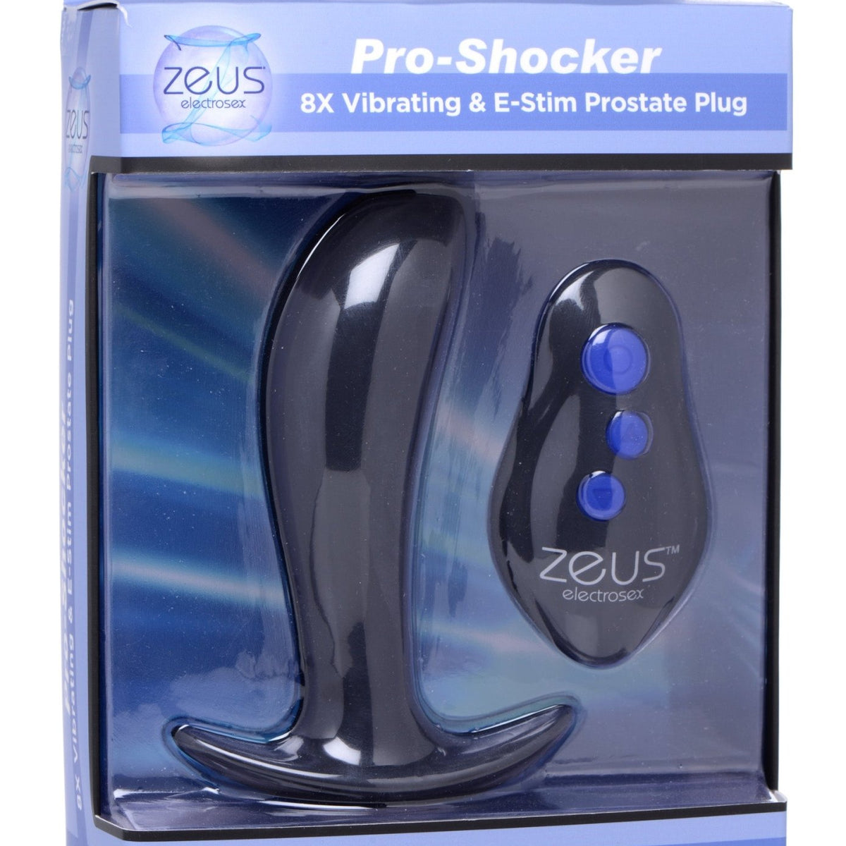 64X Pro - Shocker Vibrating and E - stim Prostate Plug - Royal Sins