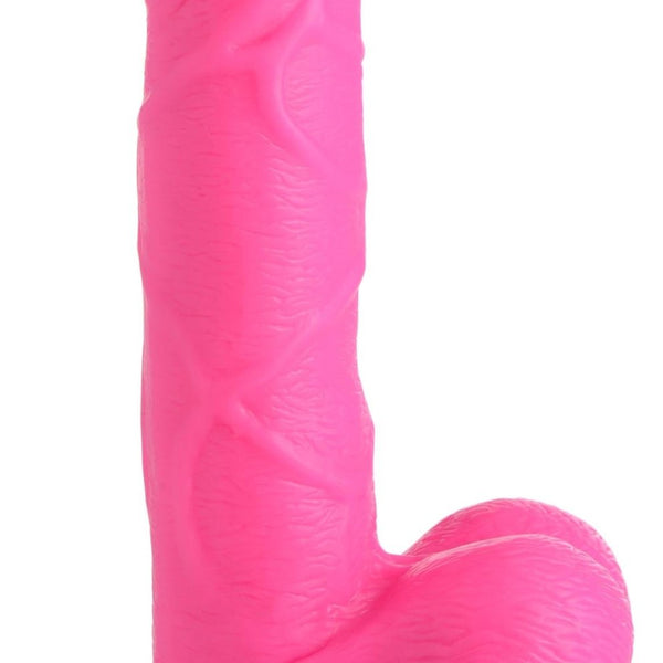 6.5 Inch Dildo with Balls - Pink - Royal Sins