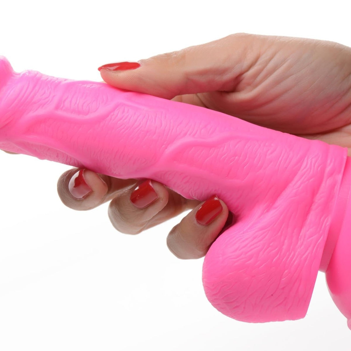 6.5 Inch Dildo with Balls - Pink - Royal Sins