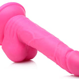 6.5 Inch Dildo with Balls - Pink - Royal Sins