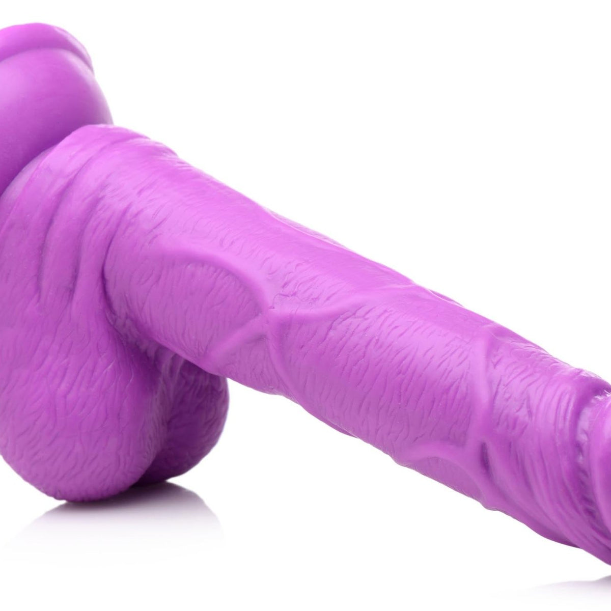 6.5 Inch Dildo with Balls - Purple - Royal Sins