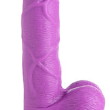 6.5 Inch Dildo with Balls - Purple - Royal Sins