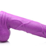 6.5 Inch Dildo with Balls - Purple - Royal Sins