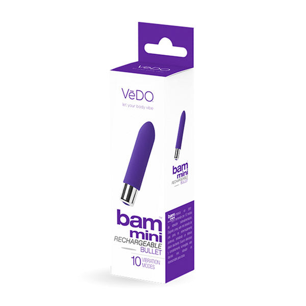 VeDO Bam Mini Rechargeable Bullet Vibe - Indigo