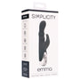 Simplicity EMMA dual motor rabbit vibrator - Black