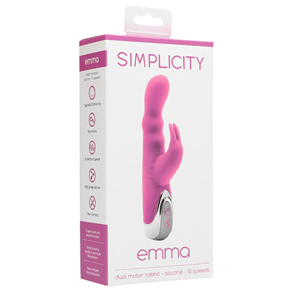 Simplicity EMMA dual motor rabbit vibrator - Pink