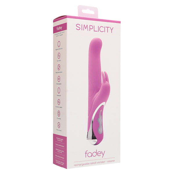 Simplicity FADEY rechargeable rabbit vibrator - Pink