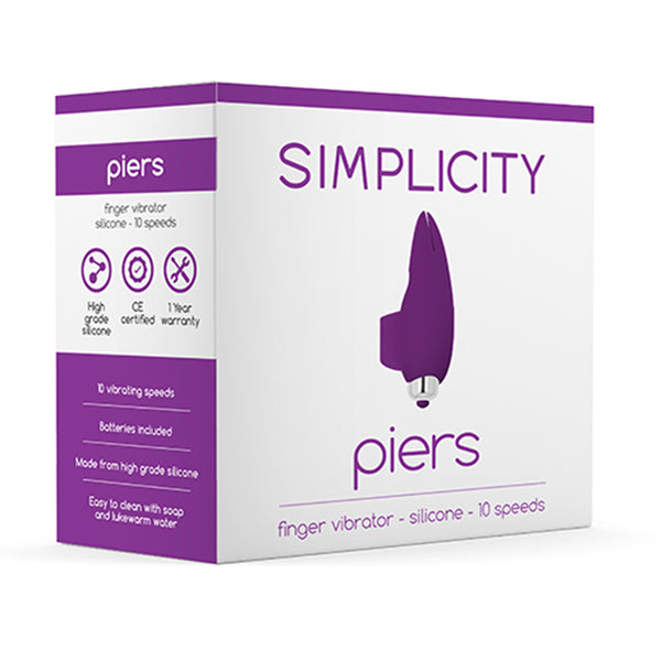 Simplicity PIERS Finger vibrator - Purple
