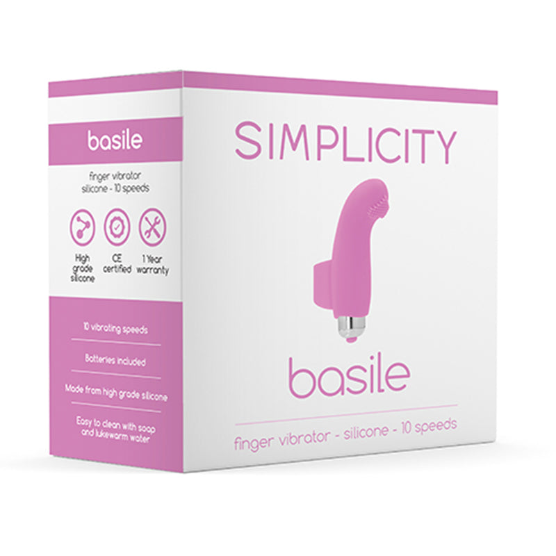 Simplicity BASILE Finger vibrator - Pink