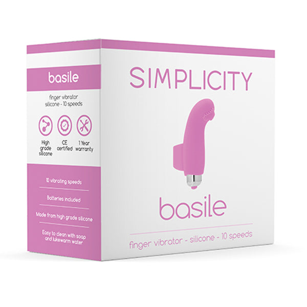 Simplicity BASILE Finger vibrator - Pink